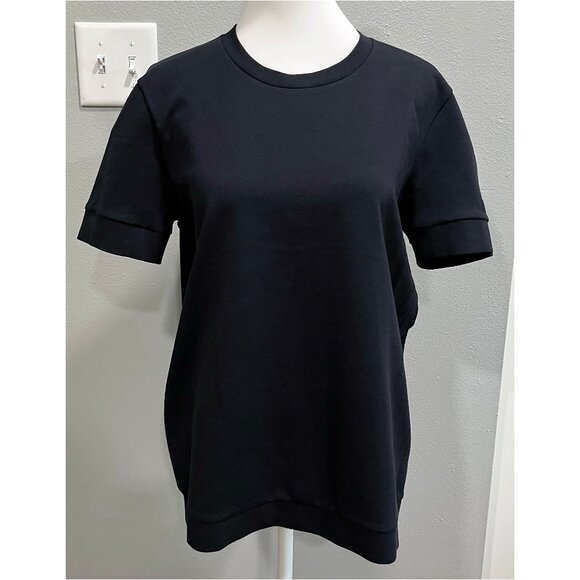 PRADA Short Sleeve Navy Top, Size XL - Picture 1 of 15